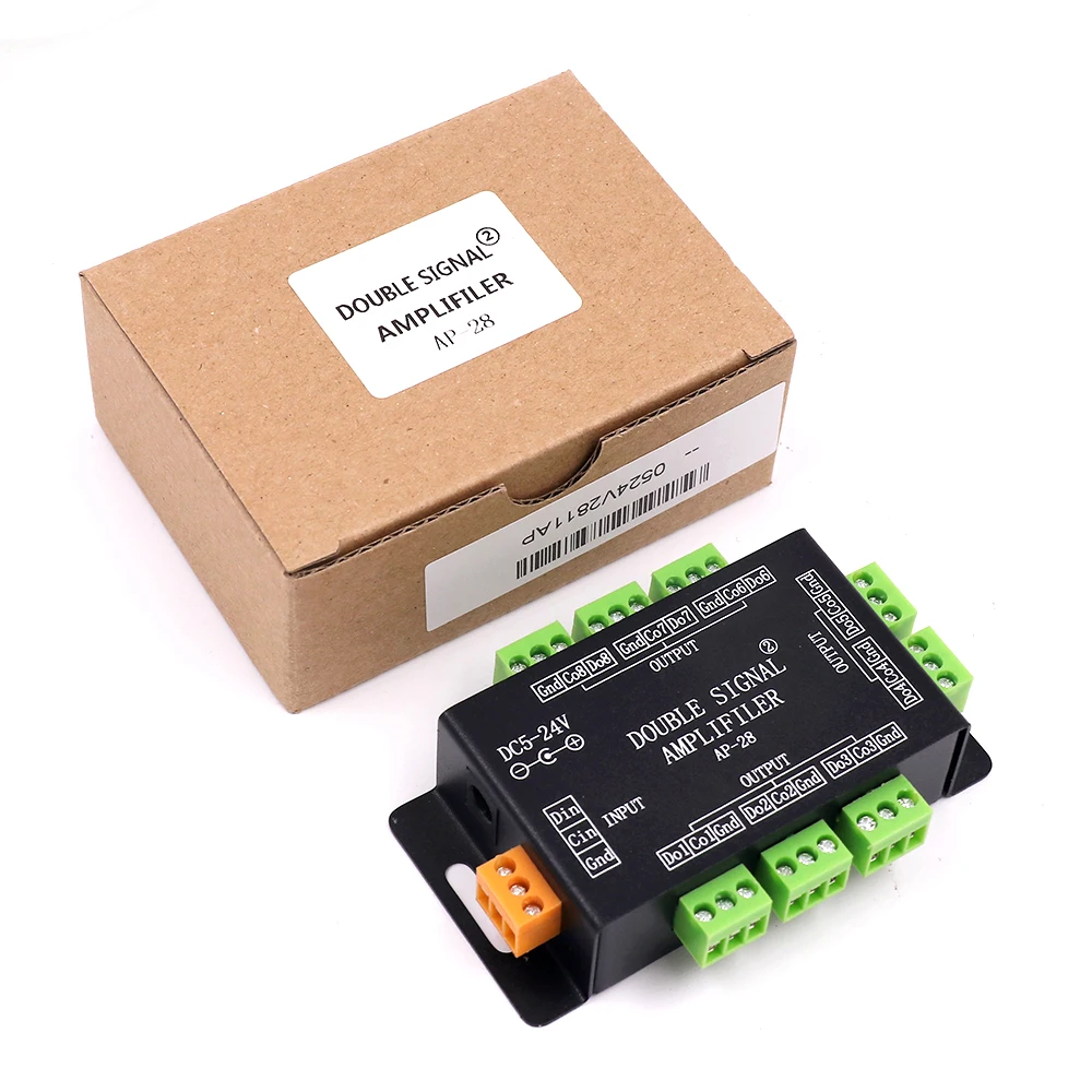 Усилитель сигнала ретранслятор светодиодный пиксельный контроллер для 5 В 12 24