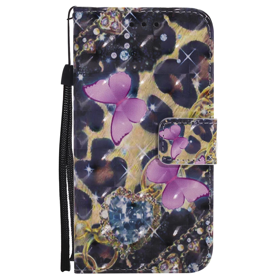 Флип кожаный чехол СПС iphone XS Max Fundas для iphone X XR SE 5 5S 6 6s 7 8 плюс 7 Plus Coque бабочка цветок кошелек крышка B21