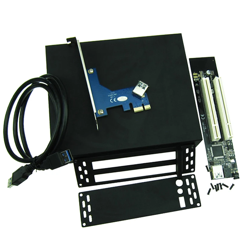 Цена по прейскуранту завода PCIe x1 x4 x8 x16 для двойных PCI слотов адаптер PCI express на 2 PCI карты с USB 3,0 удлинитель для звуковой карты