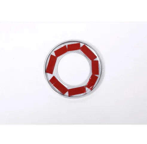 

For Maserati Ghibli Quattroporte Car Styling ABS Matt Silver Engine Start Decoration Ring Frame Trim Car Accessories