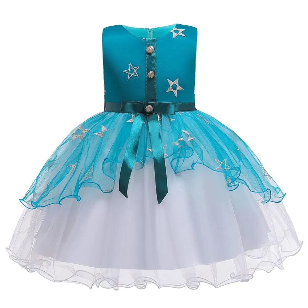 New Arrival 2019 Summer Girl Party Dress Kids Embroidered Dresses For Girls Clothes Children Princess Elegant Sleeveless | Детская