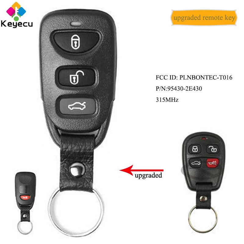 KEYECU обновленный БЕСКЛЮЧЕВОЙ дистанционный запуск автомобильного ключа с 4
