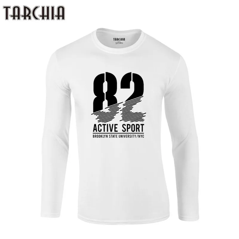 

TARCHIA 2021 T Shirts Mens Brand Clothes T Shirt New T Shirt Long Sleeve Fashion T Shirt Camisetas Hombre 82 Active Sport