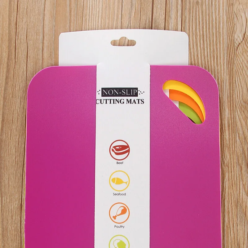 4 шт./компл. классификация разделочная доска Нескользящие пригодные для пищевых