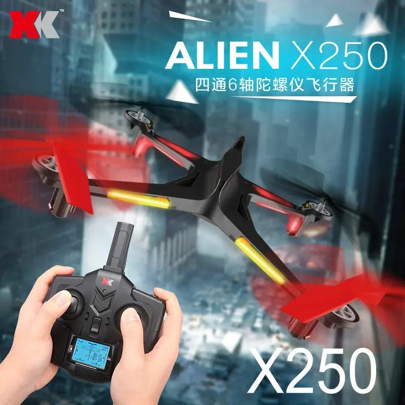 WL Новый 2 4G RC Квадрокоптер XK X250 с WIFI или FPV мини Дрон HD 720P камерой розничной цветной