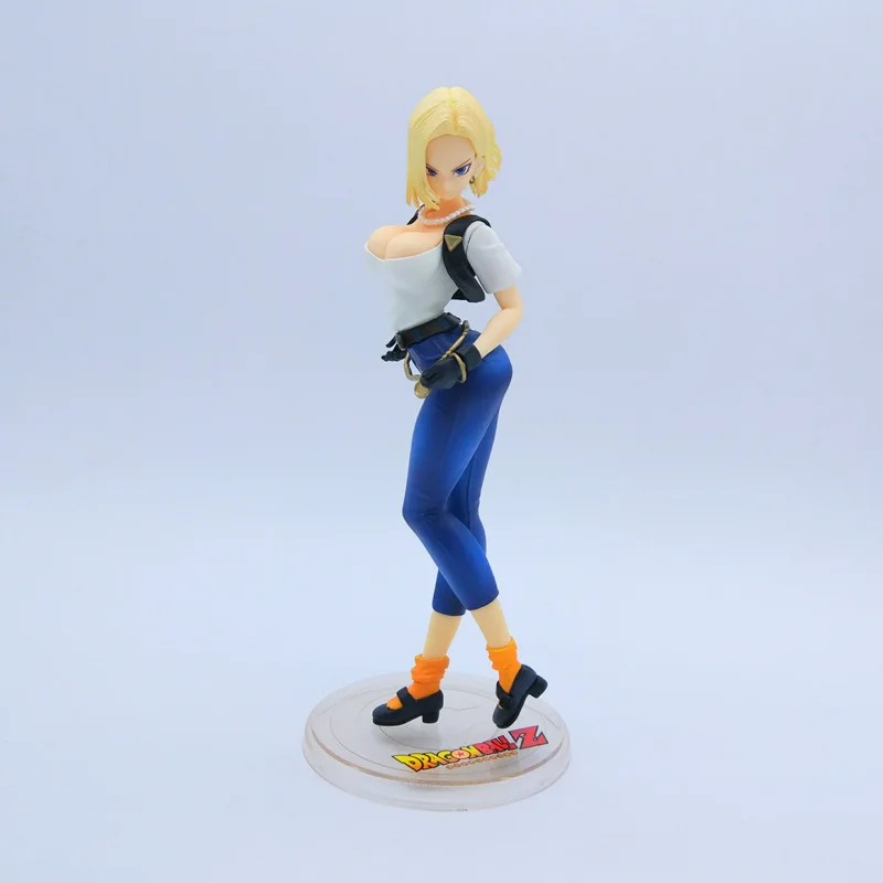 Huong Anime 22CM Dragon Ball Z Gals Android NO.18 Ver.II PVC Action Figure Collectible Model Toy | Игрушки и хобби