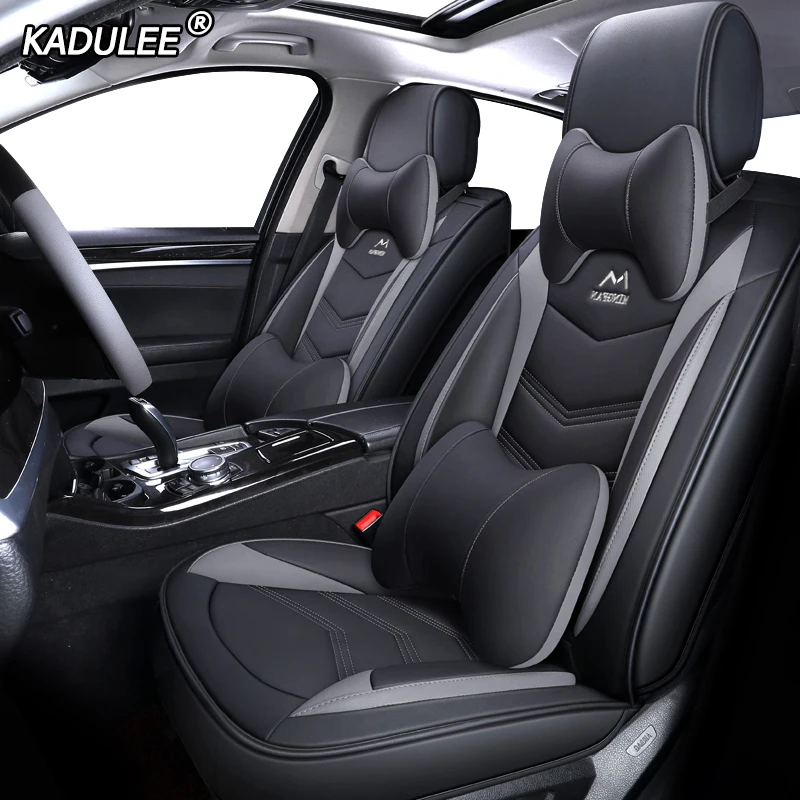 KADULEE кожаные чехлы для сидений автомобиля для сиденья alhambra altea ibiza 6l 6j leon mk2 mk3 toledo ateca arona обогреватель автокресла