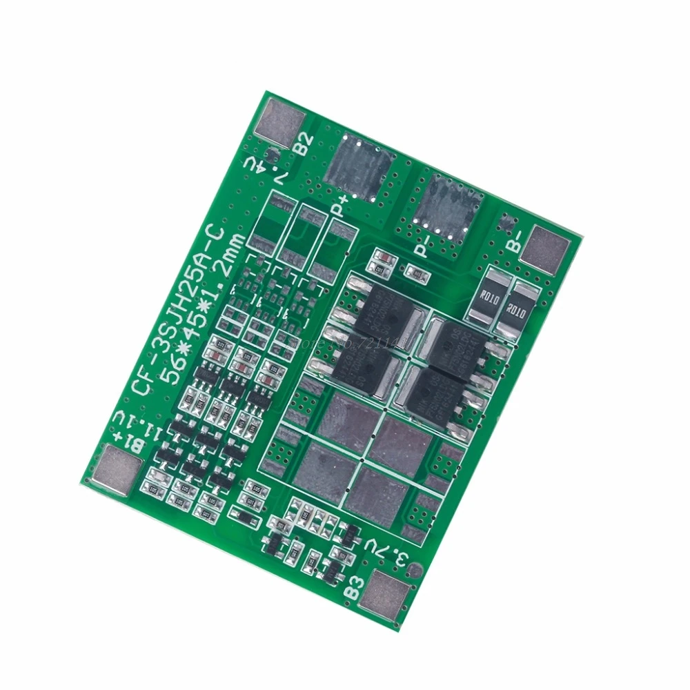 Зарядное устройство для литий ионных аккумуляторов 3S 12A 12 В 18650 защита BMS плата PCB