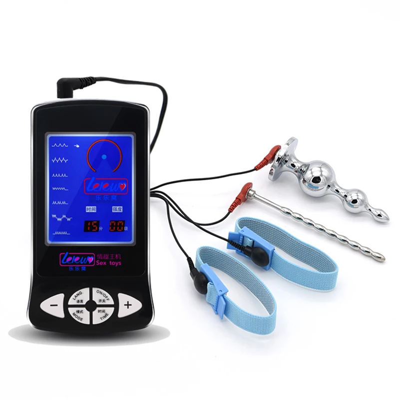 Электрический шок Анальные Секс игрушки электрическая стимуляция пенис пробка