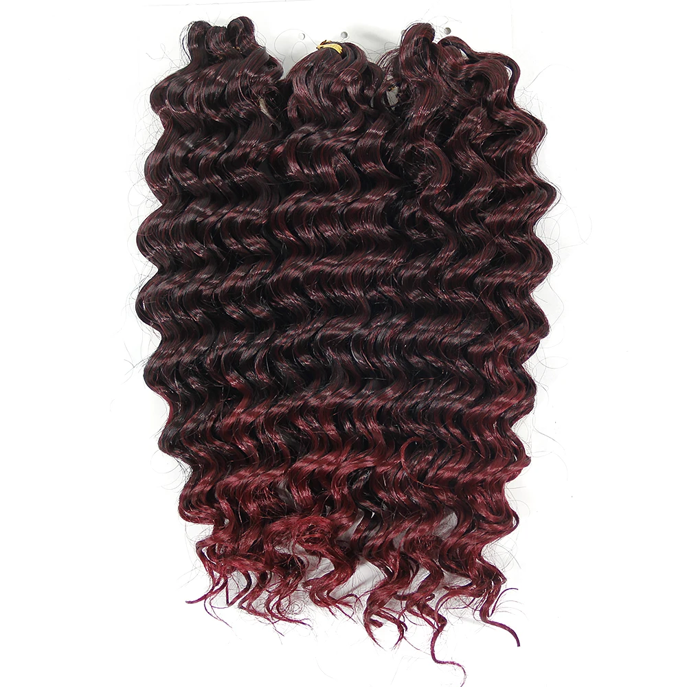 YXCHERISHAIR (3 шт./лот) 175 г 10 &quotNatural синтетических плетение волос Ombre глубокая волна