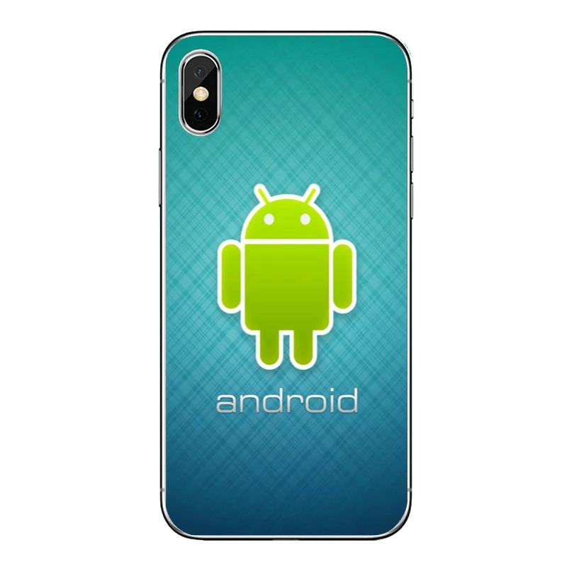 Зеленый чехол для телефона с логотипом робота Android Samsung Galaxy A6s A6 A8 Plus A9s star lite A3 A5 A7