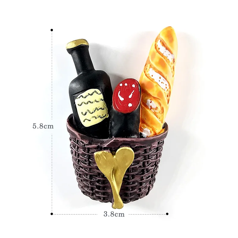 basket wine Искусственный завтрак хлеб яйцо пицца фигурка ролевых игр Еда Кухня игрушка кукольный домик DIY аксессуары подарок для ребенка - Цвет: basket wine