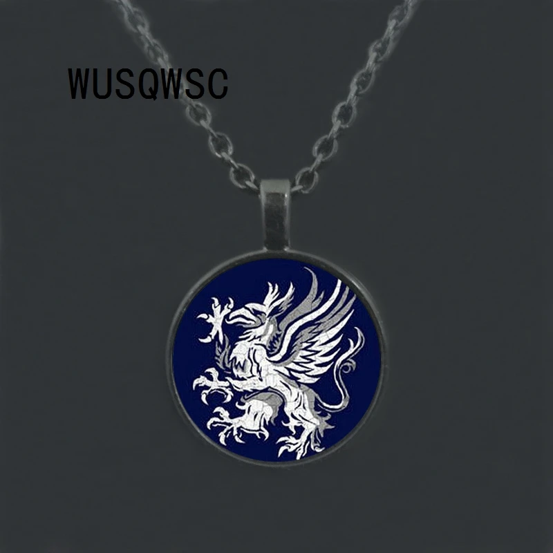 WUSQWSC Dragon Age логотип кулон Цепочки и ожерелья с серебряным покрытием ручной работы