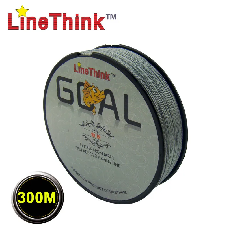 Фото Рыболовная плетеная леска LineThink GOAL, ПЭ 4X, 6LB-100LB, 300 м №3