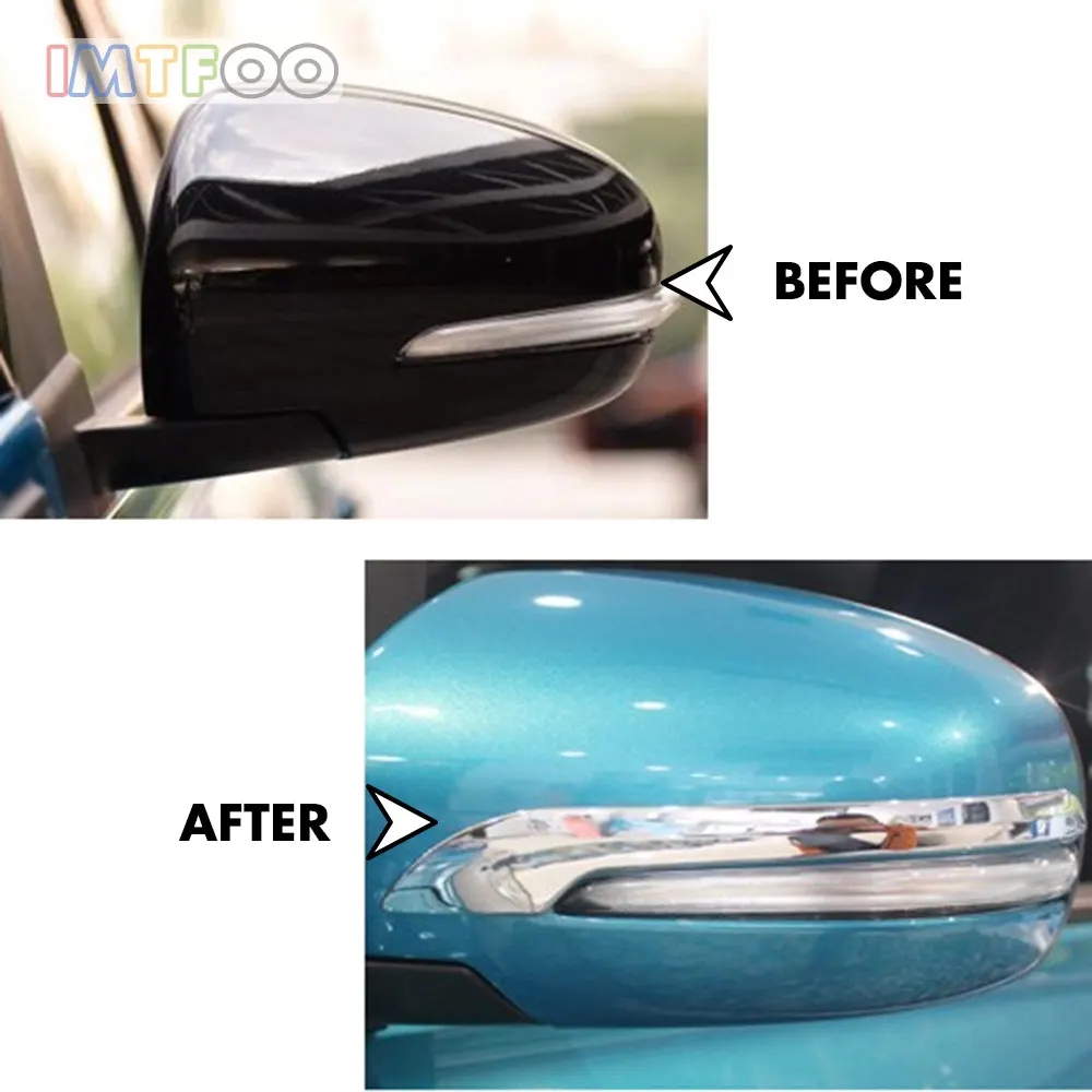 REAR VIEW SIDE MIRROR WING PROTECTOR MOLDING FOR SUZUKI SX4 S-CROSS 2015 2016 2017 ACCESSORIES CAR STYLING | Автомобили и