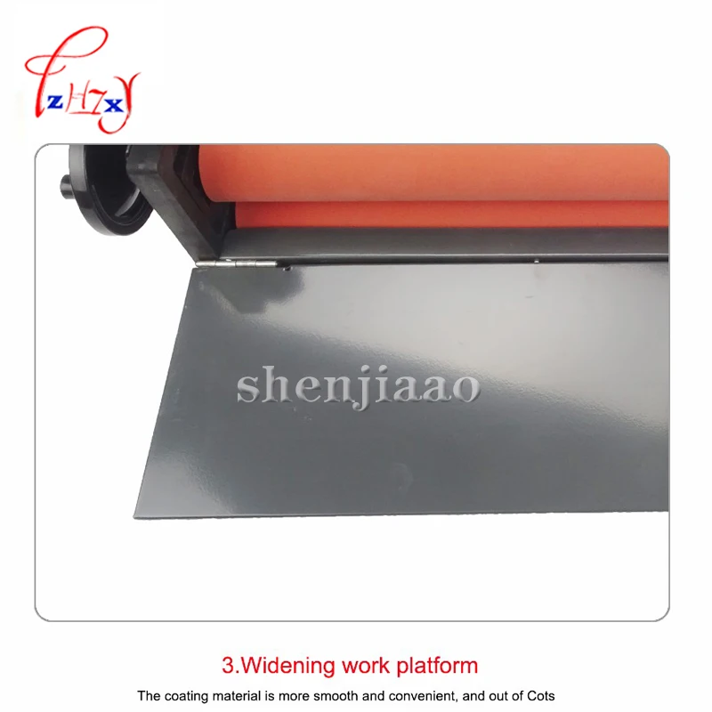 NEW Heavy 25" Manual Laminating Machine Photo Vinyl Protect Rubber Cold Mounting Laminator Office Equipment images - 6