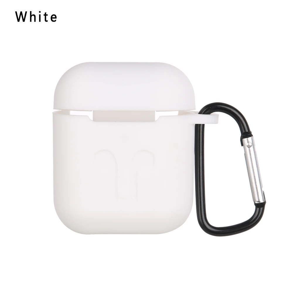 Модный защитный чехол для Air Pods 1/2, чехол для наушников, силиконовый чехол с защитой от падения, милый меховой шарик, брелок для Airpods/Airpods Pro - Цвет: White No Plush Ball