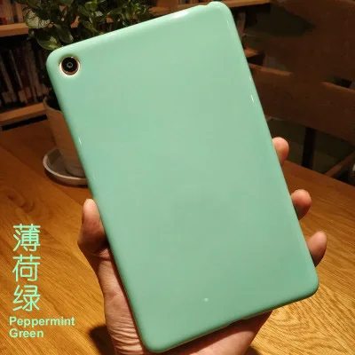 Для Xiaomi mi pad 4 mi pad 4 Plus Мягкий чехол сплошной цвет Силиконовый ТПУ противоударный чехол mi pad4 Plus - Цвет: Mint Green