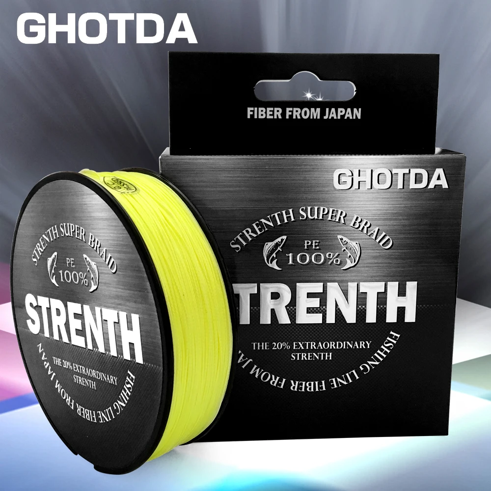 GHOTDA 8 Strand 500 M 300 150 100 Япония PE плетеная рыболовная леска оплетка|Рыболовные лески| |
