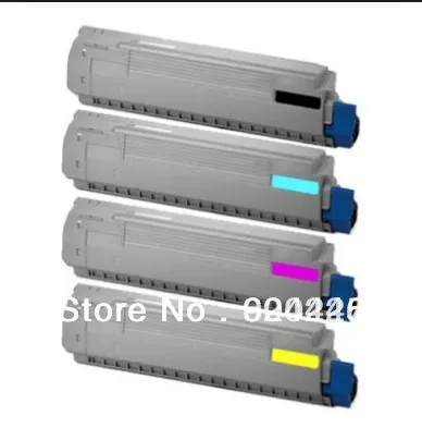 Новое поступление! Совместимый цветной тонер картридж OKI C801/810/821/830/MC860 4 шт./компл. +