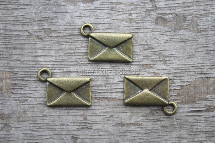 25 шт.-подвески-конверты, винтажные латунные конверты с античной бронзовой надписью mini Love pendatns 16x12 мм