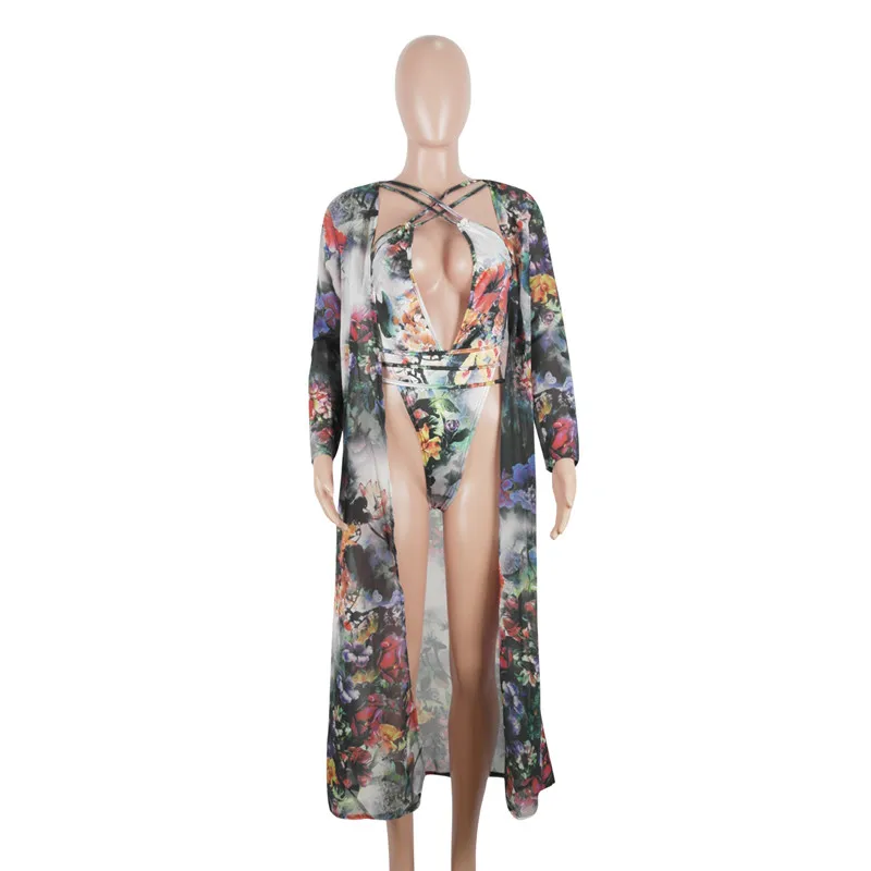 

Top Quality New 2019 Sexy Bodysuit 2 Piece Print Rompers Overalls For Women