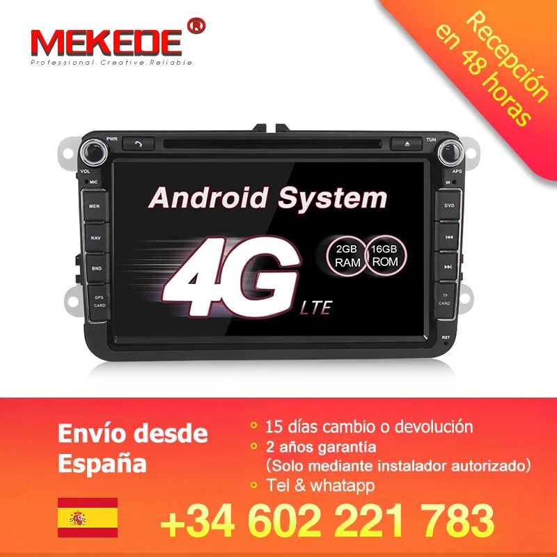 Четырехъядерный Android 7 1 Автомобильный DVD Радио стерео для VW/Passat/POLO/GOLF/Skoda/Seat/Leon с gps