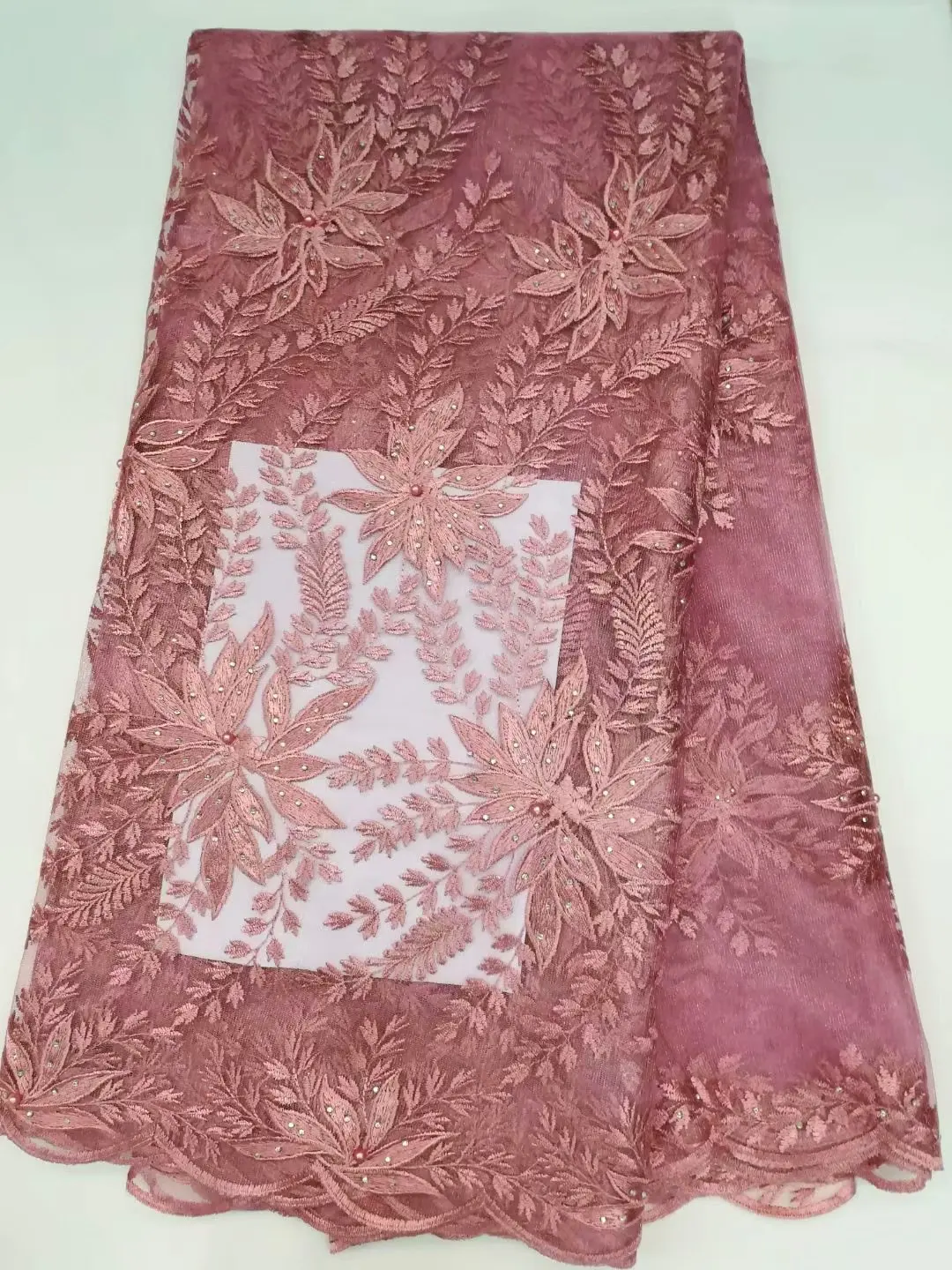 Новое поступление французский чистая кружевная ткань с блестками горячая