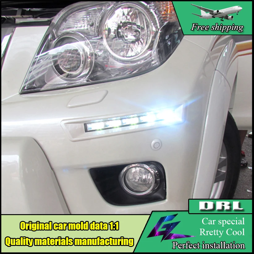 Car styling LED Daytime Running Fog Light DRL For Toyota LAND CRUISER Prado 2700 4000 FJ150 LC150 2010 2011 2012 2013 | Автомобили и
