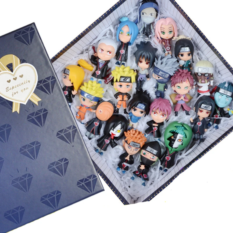 Экшн-фигурки ELBCOS Akatsuki Uchiha sasuke KillerB sakura madara kakashi Zabuza Hidan Haku Orochimaru 7 см/2 5 дюйма модели