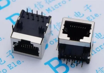 RJ45 8P8C 21 мм Сетевая розетка Кристальный Головной блок 10 шт./лот|lot lot|lot 10pcslot block |