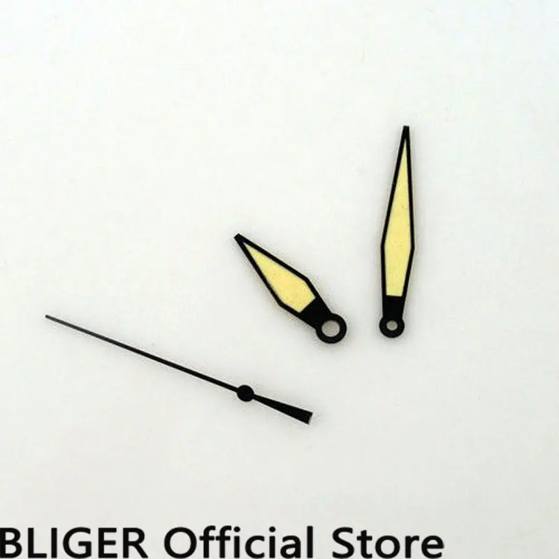 Повседневное bliger новые желтые черные края руки зеленый световой для mingzhu 2813 3804