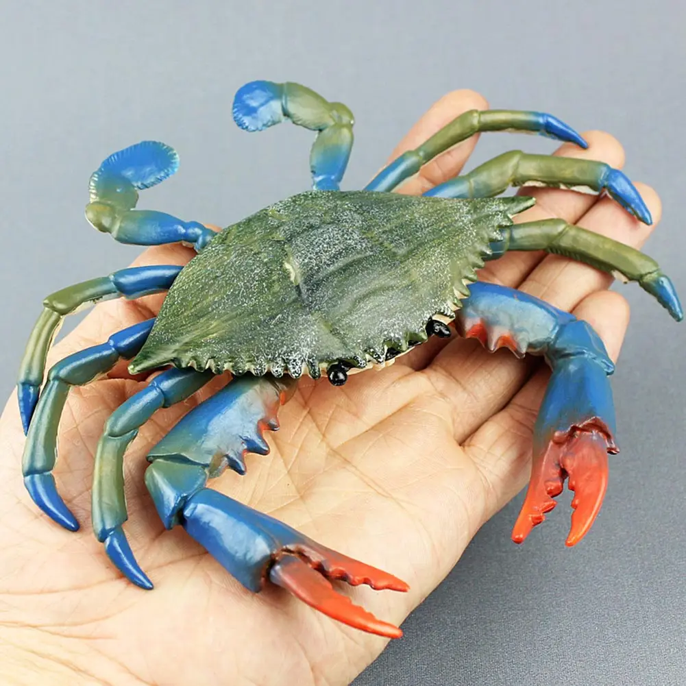 Имитация красного синего цветов реалистичная модель морского животного детская