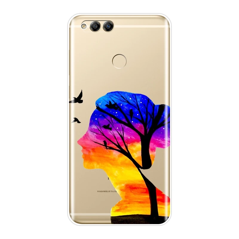 Чехол для телефона девочек Huawei Honor 8X MAX 10 9 8 7 Мягкая силиконовая задняя крышка Lite S