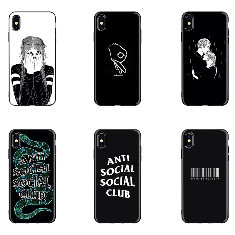 Интересный Забавный индивидуальный простой стильный чехол для телефона Apple iPhone X