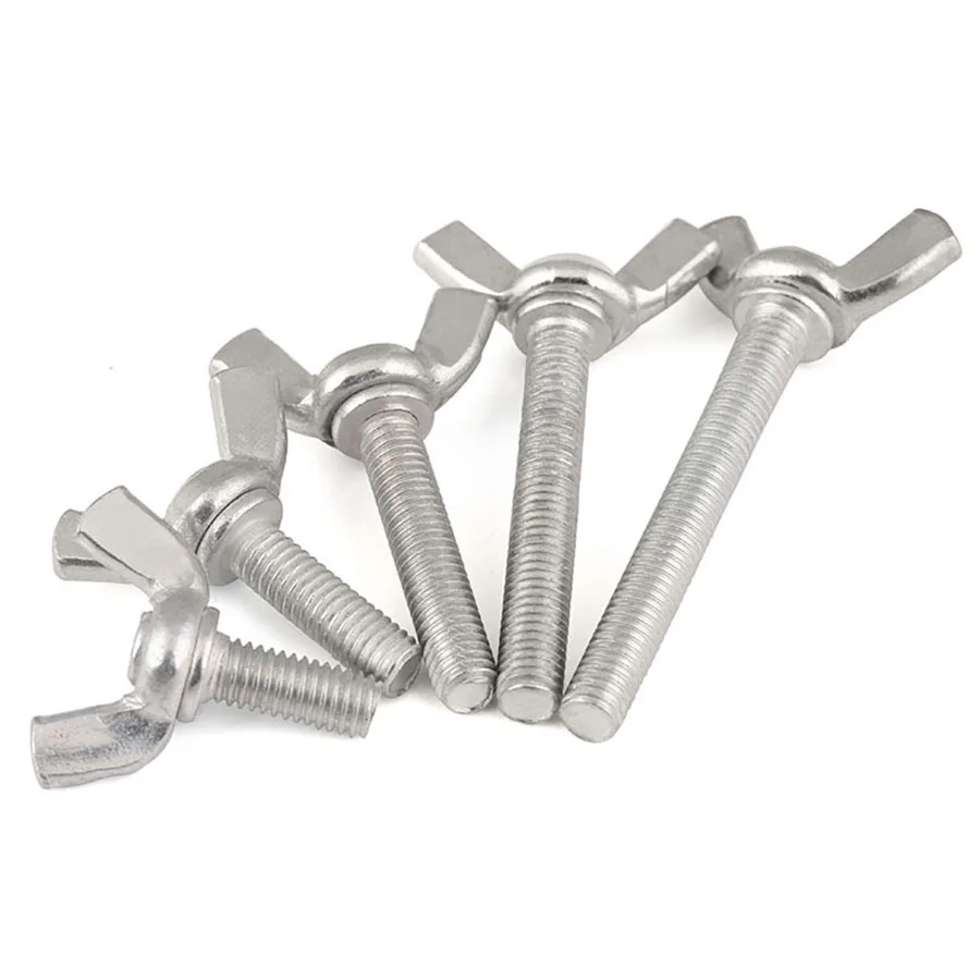 

2Pcs M6 M8 M10 Galvanized Thumb Wing Screw Claw Hand Tighten Screws Butterfly Bolts