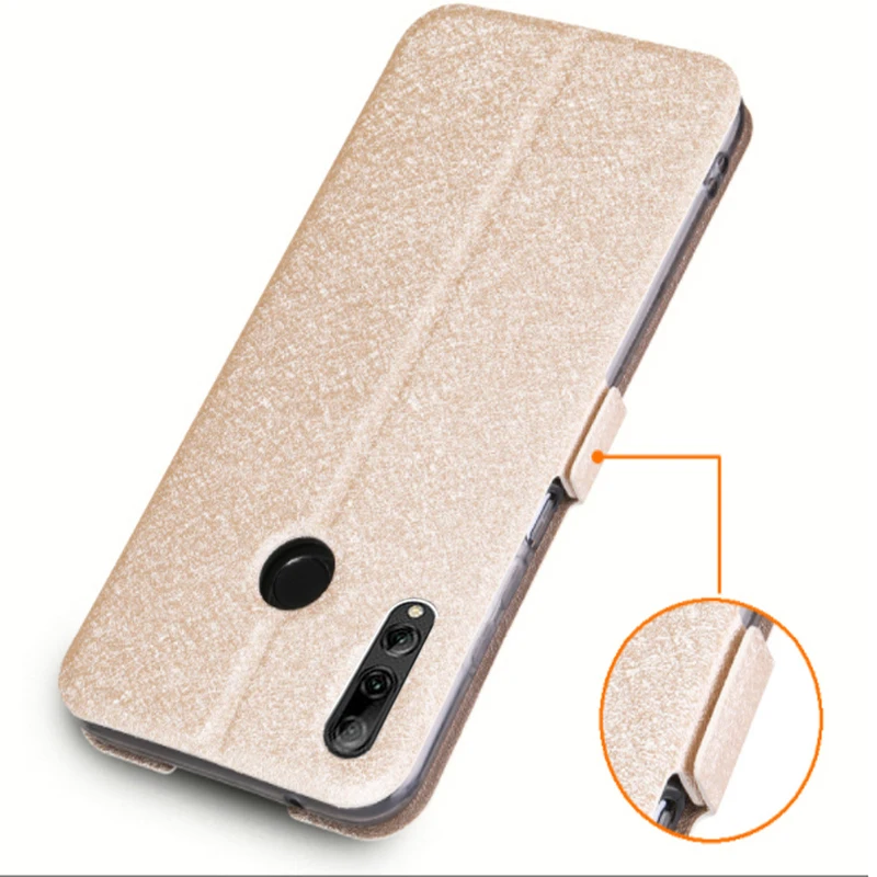 Роскошный кожаный чехол с передним окном для Huawei Enjoy 9 s телефона Enjoy9s POT-AL00A задние