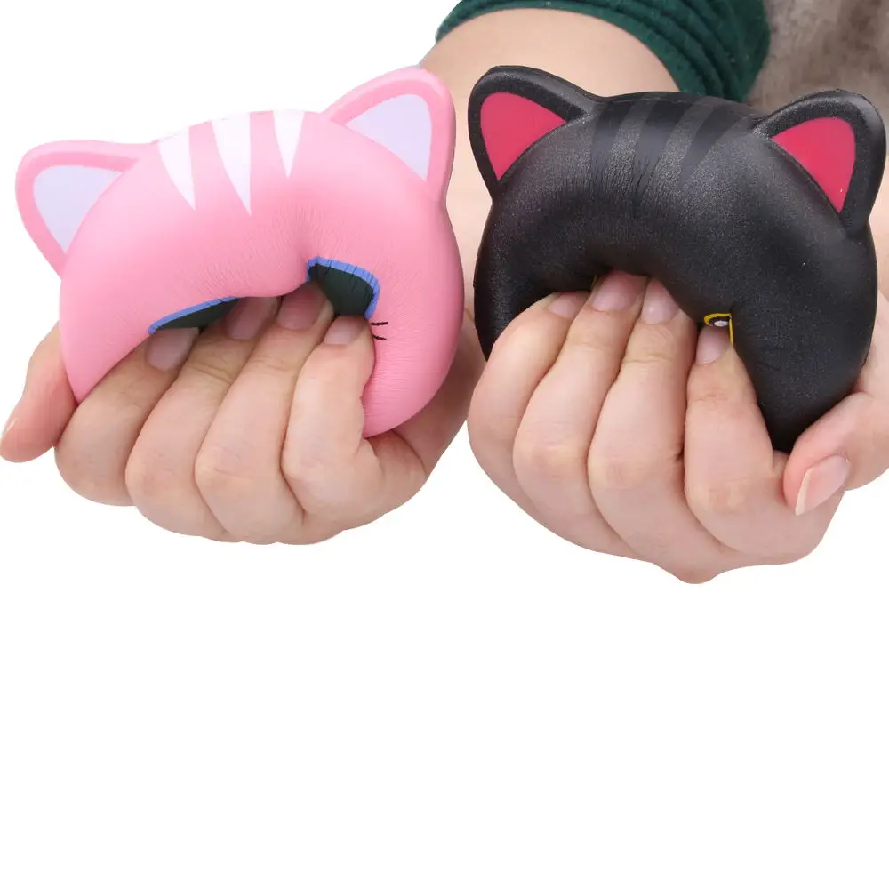 Kawaii Squishy Jumbo Cat Head косплей замедление роста снижение давления снятие стресса