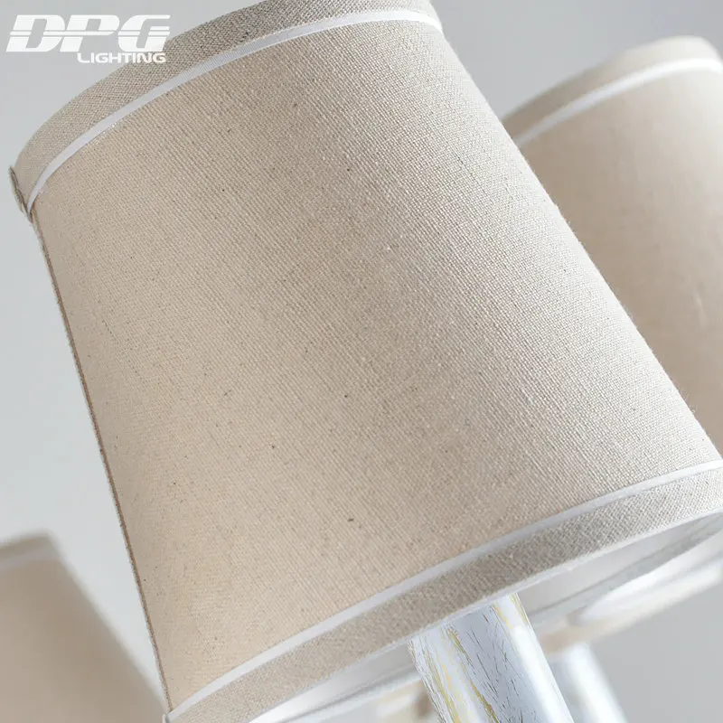 Современная железная белая люстра с птицей домашнее освещение абажуром Китай