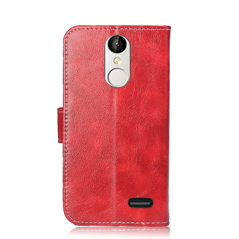 J & R Кожаный чехол для Leagoo M5 5 0 дюймов кошелек на магните флип защитный телефона