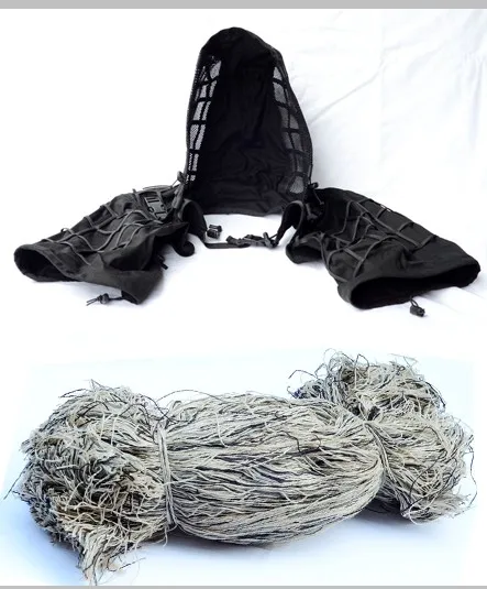 Black Desert ROCOTACTICAL военный Снайпер Ghillie Viper Hood Combat Ghillie Suit Foundation Custom Ghillie Hood Jacket камуфляж, лесная местность - Цвет: Black Desert