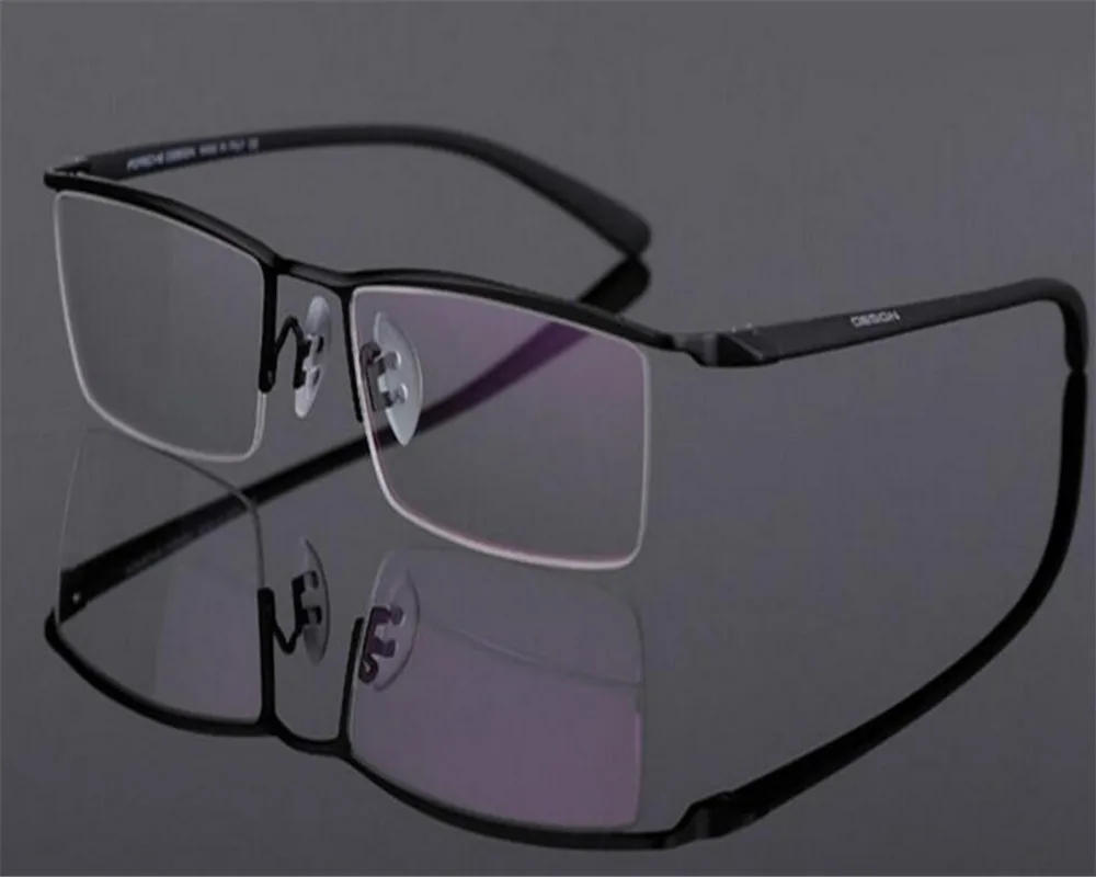 

EYELOOK Business Men Fashion Alloy Half Rim Multi-focal Progressive Optical Lens See Near Far Goggle Reading Eyeglasses ZM8190