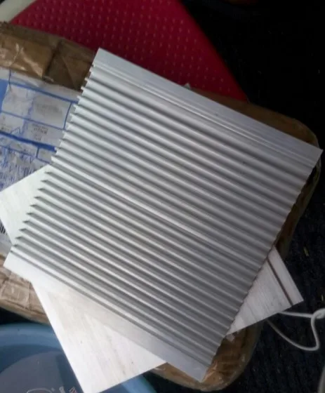 Светодиодный ультратонкий радиатор 158*7*150 мм алюминиевый светодиодный