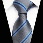 Модный галстук HOOYI в полоску, галстук для мужчин, свадебный аксессуар