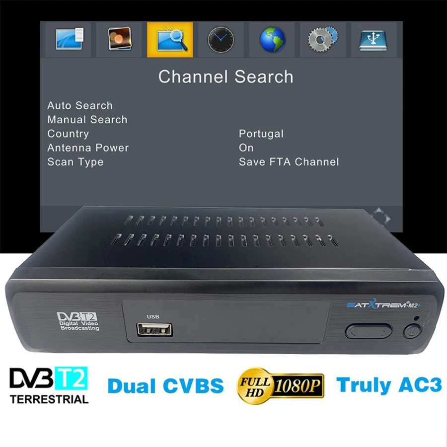 Satxtrem M2 Plus тюнер dvb t2 HD приёмникрецептор азамерики with usb wifi Digital Built-in Wifi Youtube тв