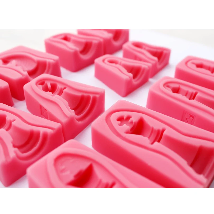 Силиконовые двусторонние шахматы с надписью 3D 6 наборов инструменты для тортов