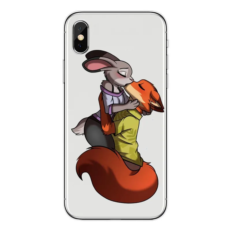 Чехол ZOOTOPIA с мультяшным кроликом для iPhone8 мягкий силиконовый чехол iPhone 7 7Plus 6S 5S SE