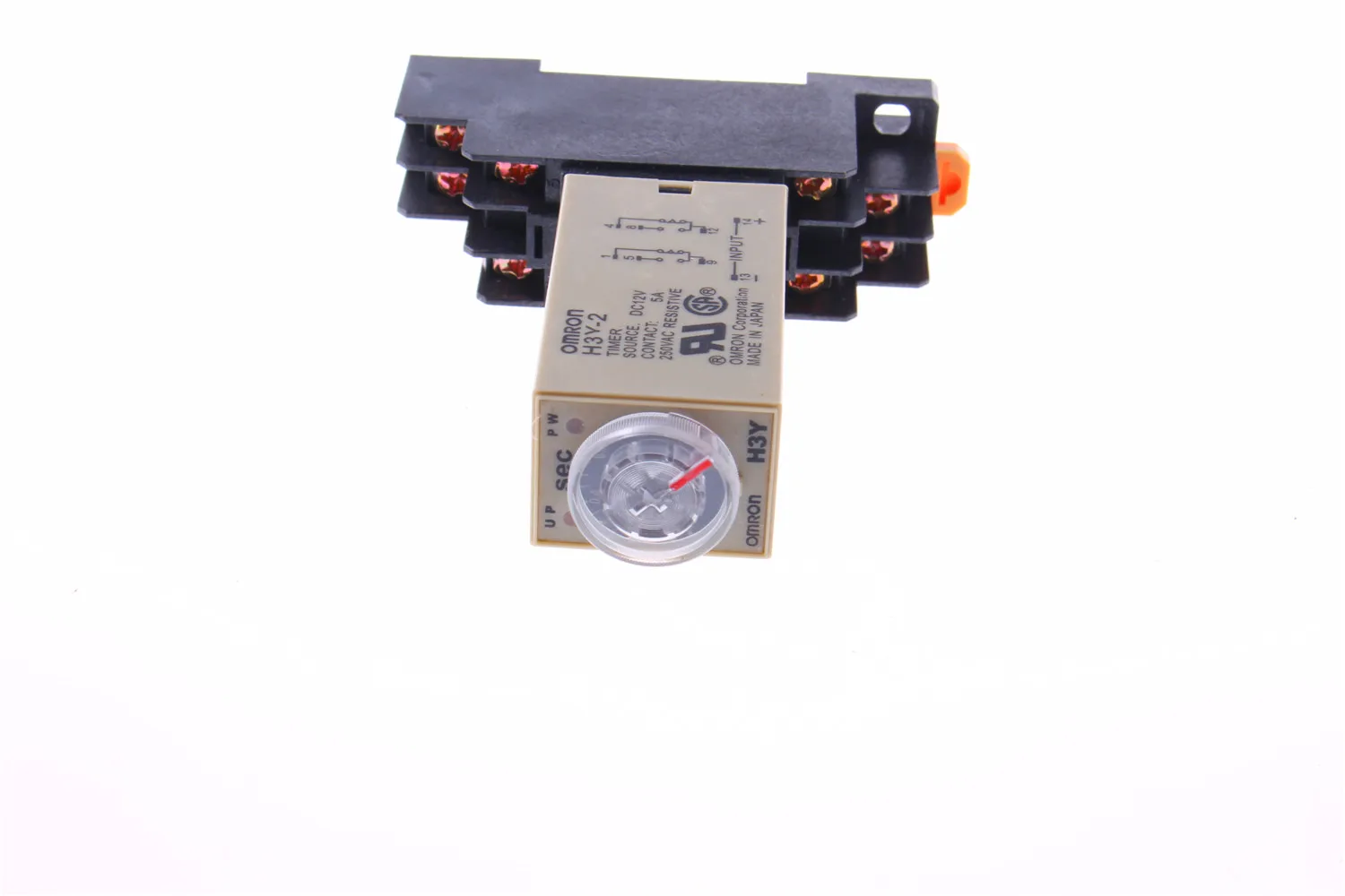 H3Y 2 DC 12 В 24 AC 110 220 DPDT 0 1 секунды S 8 контактов мощность на время задержки реле|Реле| |