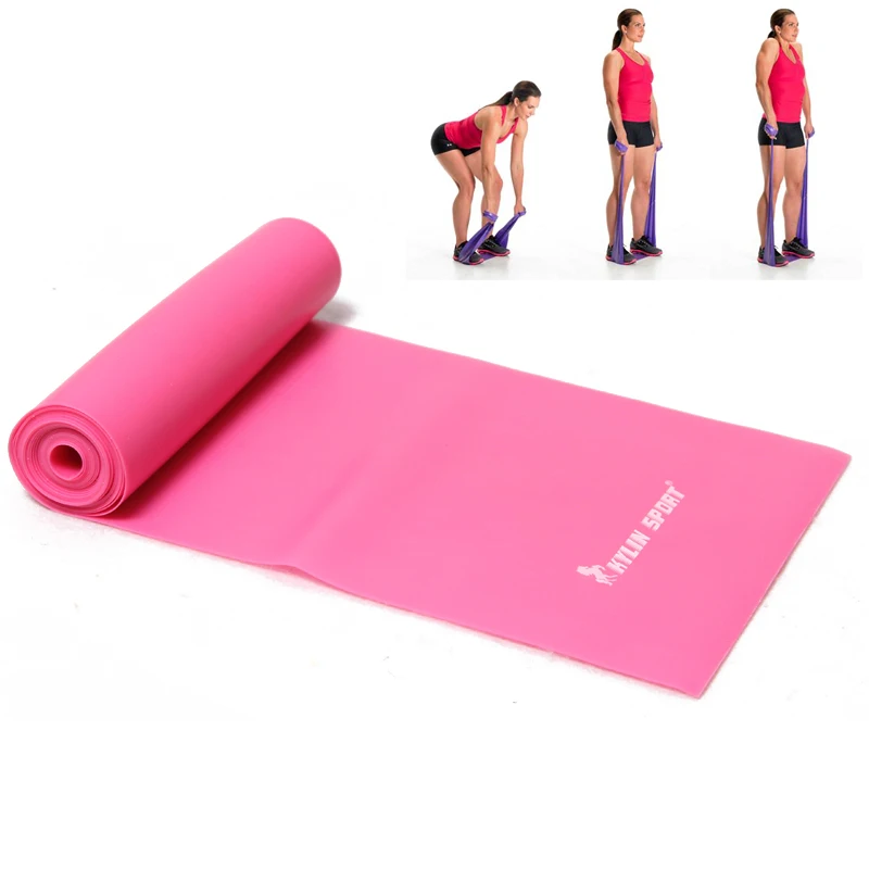 Фитнес резинка для йоги пилатеса 2 м черная тренировок опт и бесплатная доставка