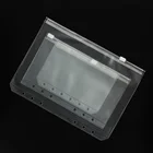 3 шт.компл. ПВХ Водонепроницаемый толстой тетради, мешок застежки-молнии в сдержанном стиле Планировщик Спирали карты памяти сумка объекты файловых систем